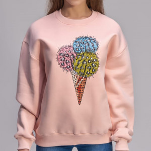 Hanorac de dama HS Helen Stone Ice cream-cactus. Photo 2